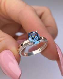 Sterling Silver 925 & 375 Gold Plate Ring Elegant Unisex Classic Jewelry Accesso