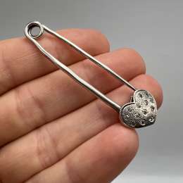 Vintage Brooch Pins Needle Safe Jewelry Sterling Silver 925 Beautiful Women's 4