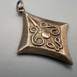 Vintage USSR Pendant Necklace Jewelry Sterling Silver 875 Beautiful Women's 2.69
