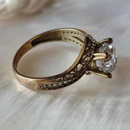 Granite Stone Ring 333 Germany, 1980s, Antique, 2.6g, 18 years
