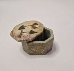 Marble Trinket Jewelry Box With Inlay Made In India