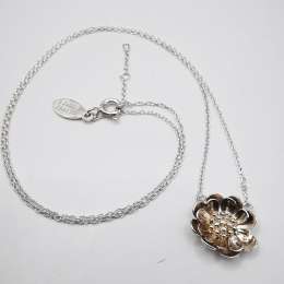 Vintage  Beautiful  Jewelry Chain,Pendant, 925 Sterling Silver, Signed 3,65g