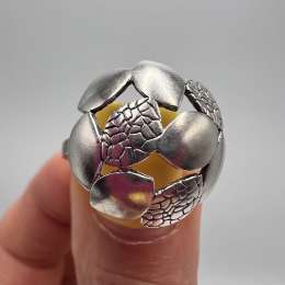 Vintage Unique Ring Sterling Silver 925 Jewelry Women's Beautiful Stamp Size 7US