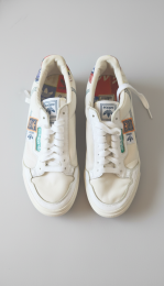 Adidas Continental 80 Size US 10.5/Off-White Canvas Retro Sneakers Men's Women's