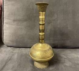 Antique Copper Decorative Vessel with Ornate Handle - Unique Collector’s Item