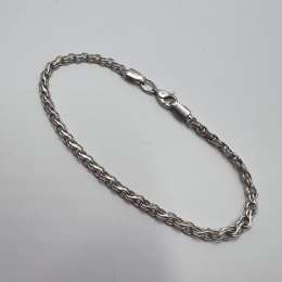 Vintage Sterling Silver 925 Bracelet Men's Women's Jewelry Marked 3.74g Elegant