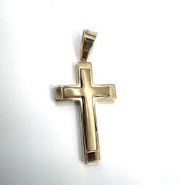 14K Yellow Gold Cross – Unique and elegant design, perfect for daily wear
