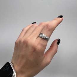 Vintage Old Beautiful USSR Ring Silver 916 Soviet Jewelry Women's Stamp Size 8.5
