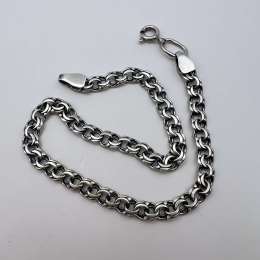 Vintage Sterling Silver 925 Men's Women's Jewelry Chain Bracelet 4.7 gr