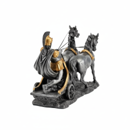 Veronese Roman Warrior Chariot Figurine Statue Polystone 17cm Gift New 72011