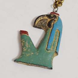 Handcrafted Egyptian pendant, ancient Thoth design, unique vintage-style piece