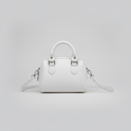 Small White Mini Handbag Shoulder Crossbody Bag Womens Top Handle Purse Chic