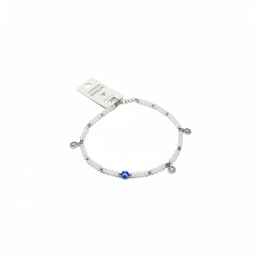 Turkish Evil Eye Beaded Bracelet Women's Adjustable Good Luck Protection Charm