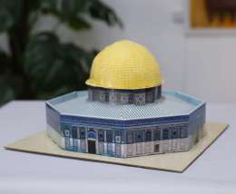 Dome of the Rock 3D Paper Model Kit – Islamic Landmark DIY Puzzle Jerusalem