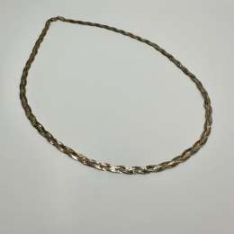 Vintage Italian 925  Gilt Sterling Silver  Necklace Chain Jewelry Marked 10.1g