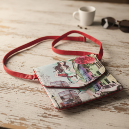 Women's Fashion Girl London City Crossbody Bag Illustrated Shoulder Purse NEW