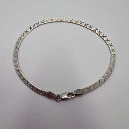 Vintage 925 Sterling Silver Marked Bracelet Elegant Design Women's Men's  2.87g