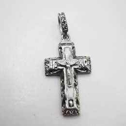 Vintage Elegant Cross Pendant  made of 925  Silver,handmade , 4,41g