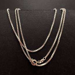 Vintage Sterling Silver 925 Italian Chain Necklace 60 cm Box Link Unisex 5.3 g