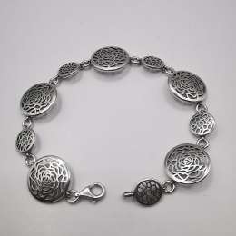 Vintage Beautiful Bracelet Jewelry,925 Sterling Silver, Handmade  11,95g
