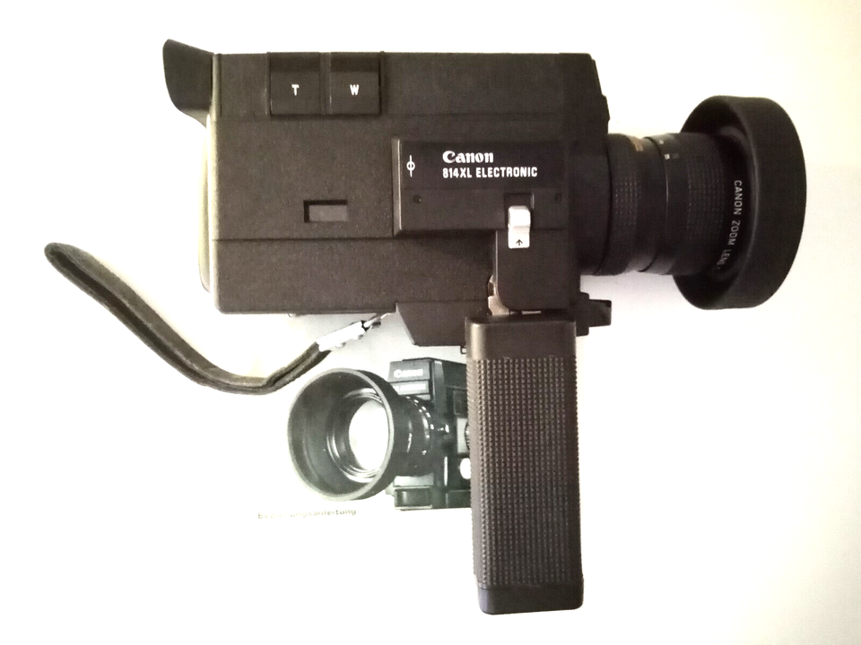 Caméra Canon Auto Zoom 814 Super 8 Vintage Avec Support - Pour Pièces/Restauration
