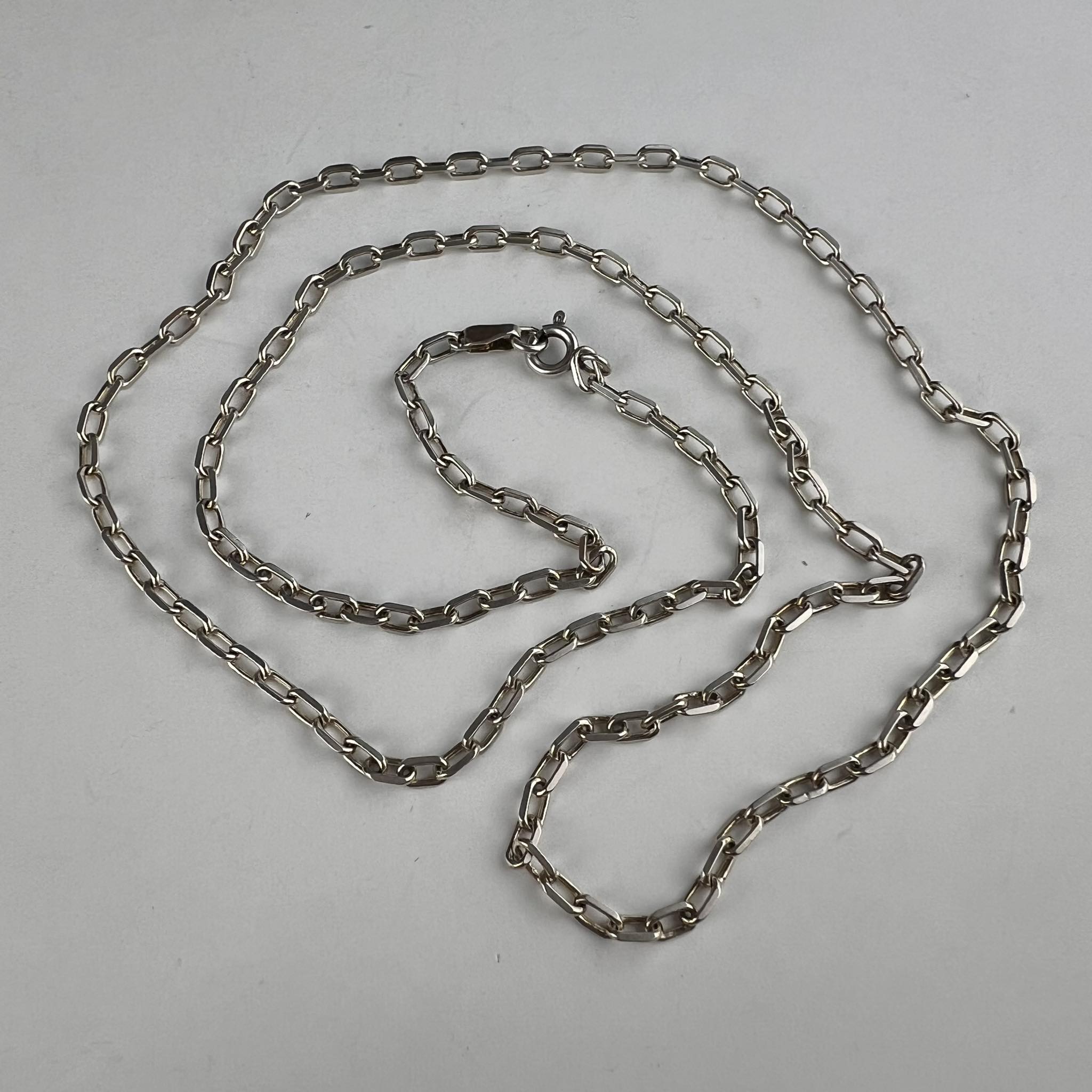 Vintage USSR Sterling Silver 875 Womens Mens Jewelry Chain Necklace 11 gr