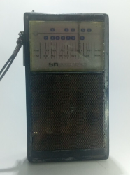Radio Old Vintage Orig Audio Antique Does Not Work Black Beautiful Missing parts