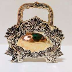 Vintage Art Judaica Silver Plated Ornate Elegance Letter/Napkin Holder