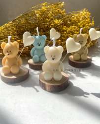 HandMade Scented bear candles, gifts, birthday gifts, wedding decor