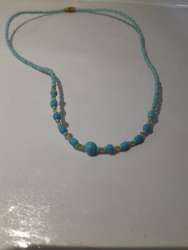Necklace Accessories Beads Blue Turquoise Women Fantastic Gift