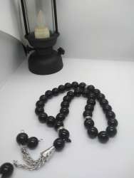 Black glass rosary