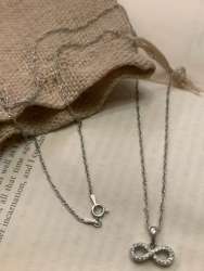 Genuine 925 sterling silver chain with a very special French stamped pendant