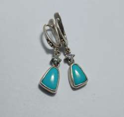 Turquoise 925 Earring Silver and Jewelry Women Fashion Gifts Vintage