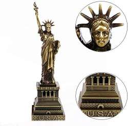 STATUE of LIBERTY New York Metal Figurine Gift Collectible Bronze Color USA