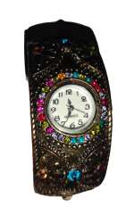 Antique Vintage Luxury Women's Quartz Watch Colored with Beads