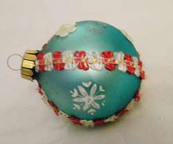 Vintage Hand painted Christmas Tree Toy Ball Decor Home GDR Germany 1981-2000