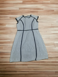 Drilled cotton velvet dress