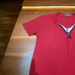 Red summer T-shirt, size S