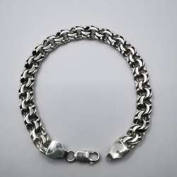Vintage  Men's Bracelet Jewelry, 925 Sterling Silver, Handmade 23,24g