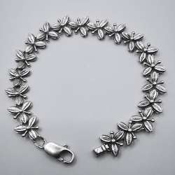 Vintage Women's Bracelet Jewelry, 925 Sterling Silver, Handmade 15,26g