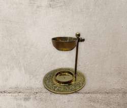 Brass Incense Charcoal Burner Beautiful Ornate Style Home Decor