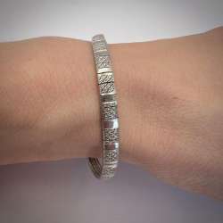 Fine Vintage Sterling Silver 925 Men's Women's Jewelry Cuff Bracelet 10 gr