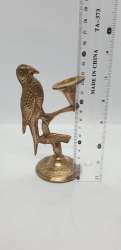 2x Brass Bird Decorative Candle Holder from Bronze