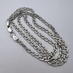 Vintage Sterling Silver 925 Women's Men's Jewelry Chain Necklace Marked 10.6 gr