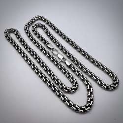 Big Vintage Sterling Silver 925 Women's Men's Jewelry Chain Necklace 22.5 gr