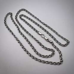 Vintage Sterling Silver 925 Women's Men's Jewelry Chain Necklace Marked 12.4 gr