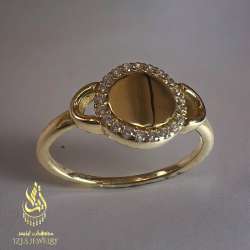 New Special Model Womens Ring Yellow Gold 14K With Crystal Stone Size 6.5