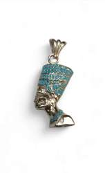 925 silver Cleopatra pendant, color-cut and very highly polished Silver Cleopatr