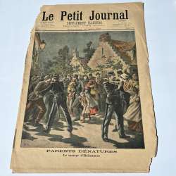 1897 Le Petit Journal Antique Paper Newspaper Illustre France number 341