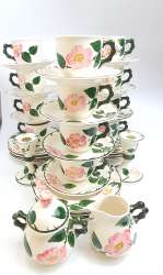 High quality coffee service VILLEROY & BOCH Germany WILD ROSE tableware 12 pers.